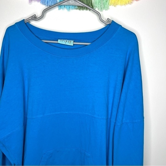 Landshark Fins Up Blue Long Sleeve Graphic Shark fin Spirit Jersey Size Large - Picture 3 of 16